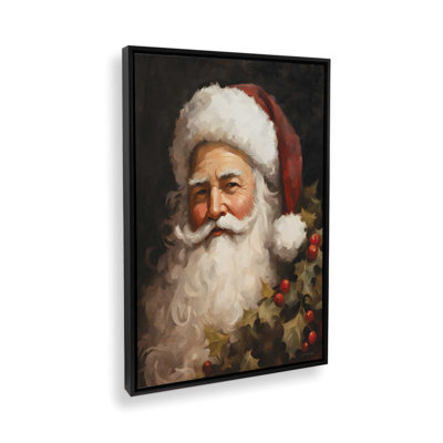 Holly Jolly Santa By Jo Moulton Art Print