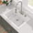 30" L X 22" W Granite Composite Workstation Sink Single Bowl Drop-In Quartz Kitchen Sink With Accessories