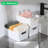 6 Pack Plastic Storage Baskets With Lids,White Breathable Stackable Storage Bins,Small Storage Containers