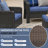 TL A Three-Seater Sofa + Two Swivel Chairs + Two Footstools + A Side Table