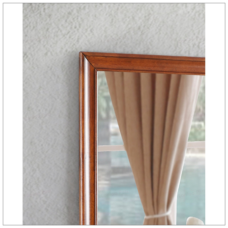 Miroir à grande échelle LaVita, 33 po x 45 po, Chêne