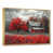 Toile avec cadre flottant or