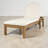 Outdoor Chaise Lounge, 5-Position Adjustable Backrest, Solid Wood, Arched Contour, Contemporary, Poolside-1296396460