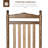 Traditional Wooden High-Back Rocking Chair for Porch, Indoor/Outdoor, Brown
