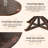 47" Round Dining Table For 4 - Farmhouse Wooden Kitchen & Dining Room Table, For Living Room, Kitchen, And Dining Areas-720560932-713858494