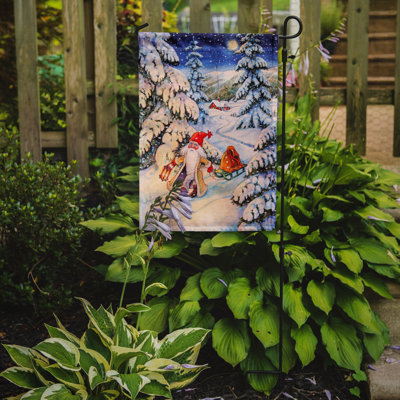 Drapeau de jardin doré à deux côtés Dorete