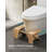 Bamboo Toilet Stool, Adjustable Poop Stool With Non-Slip Grooves, Height Convertible To 6.9 Or 9.5 Inches, Squat Potty Stool For Bathroom, Space-Saving, Light Bamboo
