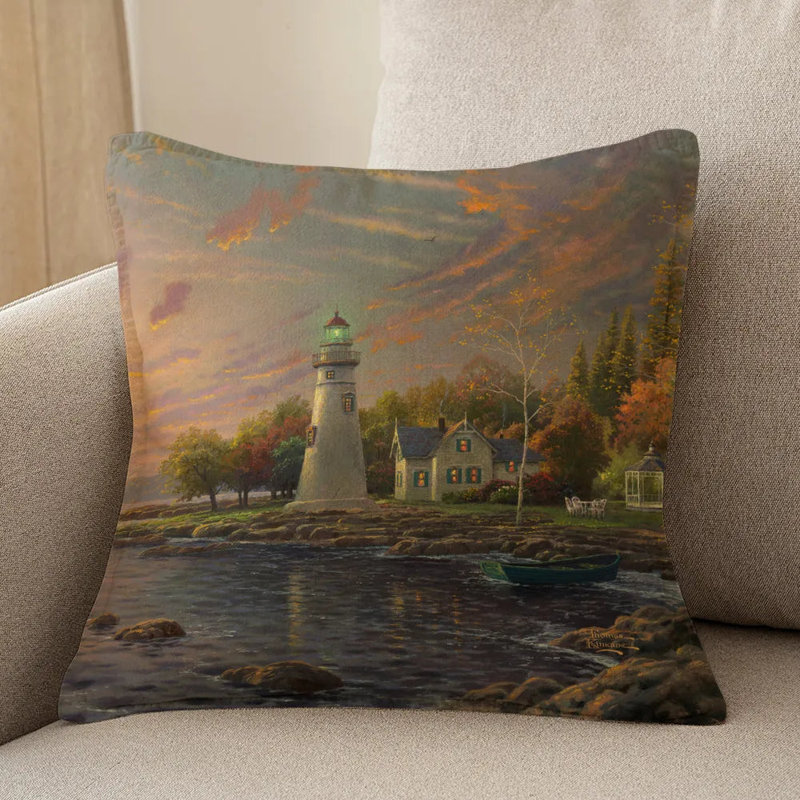 Coussin décoratif Thomas Kinkade Serenity Cove