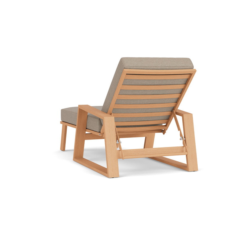 Pursuit Outdoor Chaise Lounge, Demo Oatmeal
