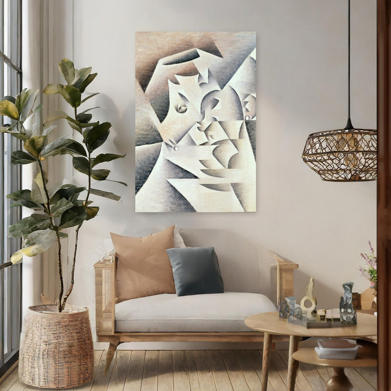 Mère de l'artiste, 1912 - Estampe d'art mural abstraite contemporaine, 48" H x 32" W