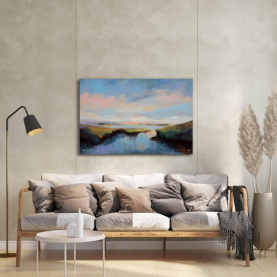 «Listening Quietly And Still» par Odile, peinture murale en verre acrylique