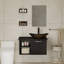 Meuble-lavabo avec lavabo en verre Alvin