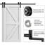 Ensemble de quincaillerie de porte de grange coulissante 68 "Fit-133287323