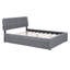 Lit plateforme tapissier grand avec lit gigogne simple TG Teddy-1341736044-1341736049