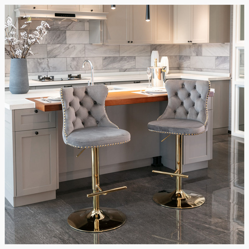 Tabouret Katurah, Gris