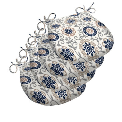 D' Shaped Water-repellent Seat Pad Set of 4