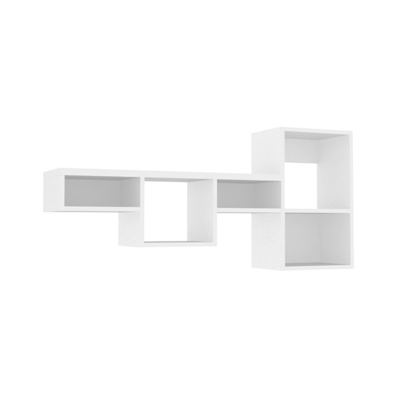 Tablette murale Fiodor, Blanc / Blanc