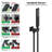 Male NPT Bathtub Shower Faucet Set, Waterfall Tub Faucet With 12Inch Matte Black Rain Shower Head System