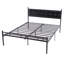 Metal Bed Frame with Faux Leather Tufted Headboard, Heavy-Duty Platform Bed Frame Black Sturdy Steel Slats Support, No Box Spring Needed, Noise Free, Full Size-2062731439