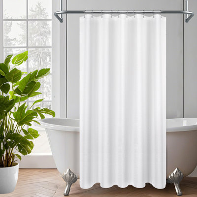 Waffle Weave Shower Curtain