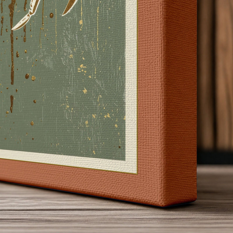 Specimen in Decay Rustic - Wrapped Canvas, 24x16 - 61.0 x 40.6 cm, Terracotta Border