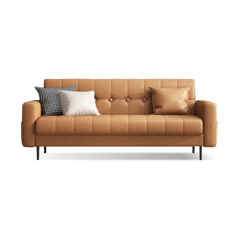 Canapé modulaire brun en polyester avec rangement