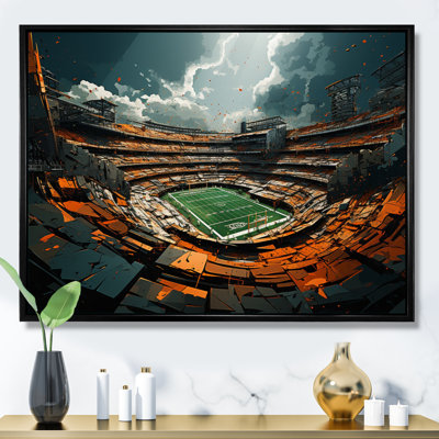 " Green Football Abstract Stadium "