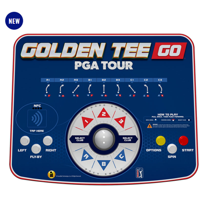 Machine d'arcade de table à 4 joueurs Golden Tee Go