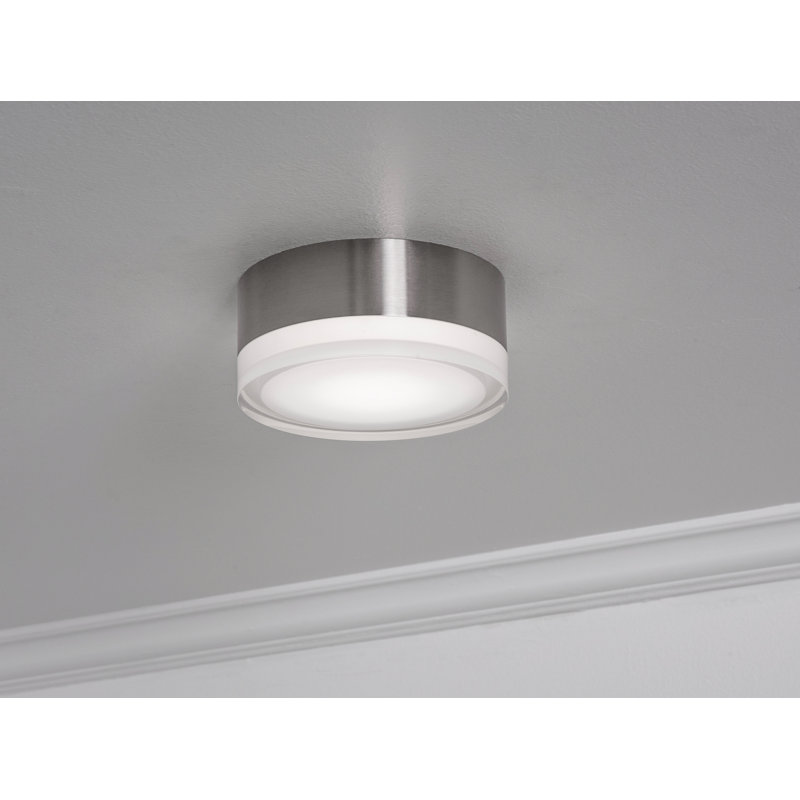 Emma 6'' LED Flush Mount, Satin Nickel