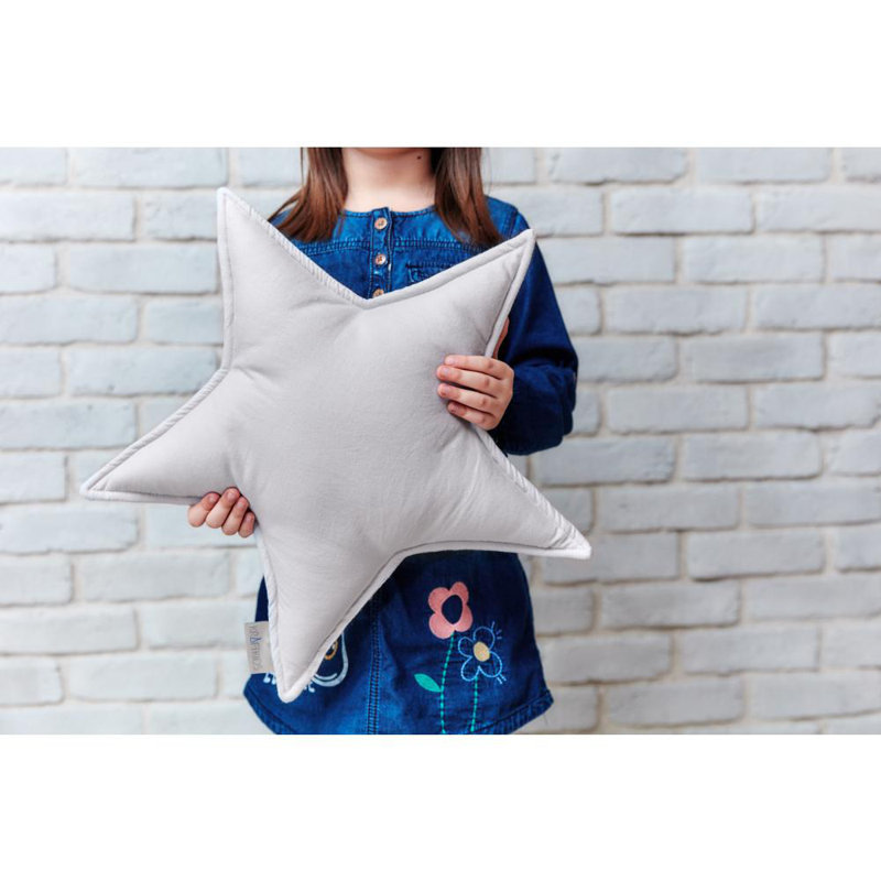 Novelty Throw Cushion, Grey