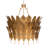 12 - Light Steel Dimmable Geometric Chandelier