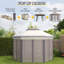 Milanna 3m x 4m Metal Patio Gazebo