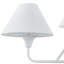 Lustre en métal 4 lumières Daisy, blanc