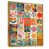 Toile avec cadre flottant or