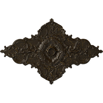 Médaillon de plafond Endurathane Piedmont, l 67 1/8 po x H 48 5/8 po x P 1 7/8 po (convient aux auvents jusqu'à 6 1/2 po), fini tortue peint à la main