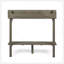 Table de bar d'extérieur en bois d'acacia, finition grise