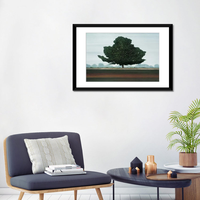 " Majestic " by Robert Charon, Black Framed Fine Art Paper, White, 24" H x 32" W x 1" D