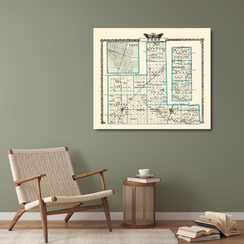 Art sur toile tendue par Williston Forge Warner Gallery, titre: Ford Illinois Landowner, Warner 1870, H 28 po x l 32 po