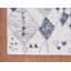Tapis à poils longs ivoire / bleu Nolan-1787170300