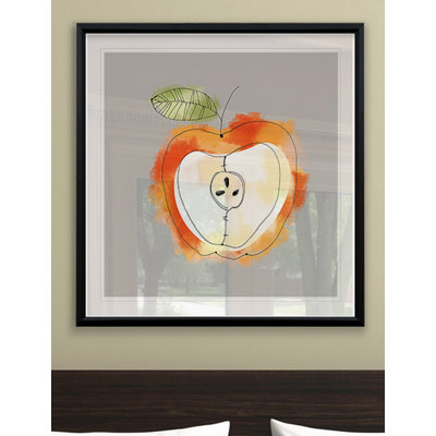 Splash of Apple - reproduction d'art encadrée sur papier