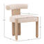 Gwyneth Rubberwood Upholstered Dining Chair, Cream-697110323