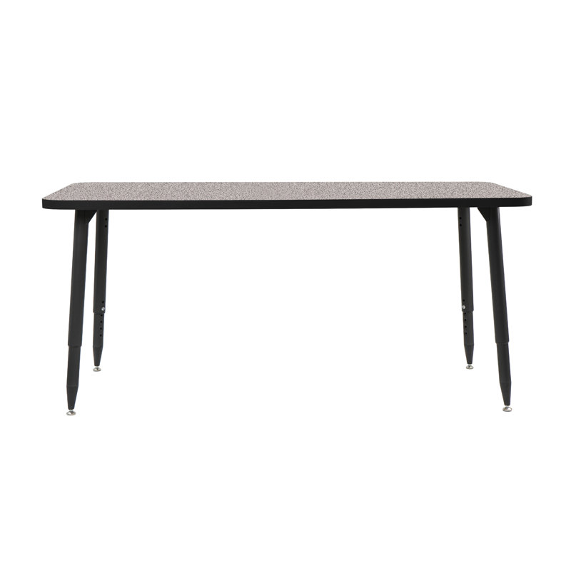 Adapte 24 x 48 Rectangle Thermofused Activity Table with Adjustable Tapered Legs, 30" x 60", North Sea/Navy