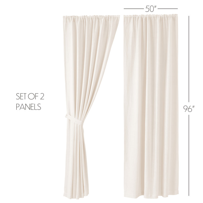 Rideau 100% coton, Crème antique
