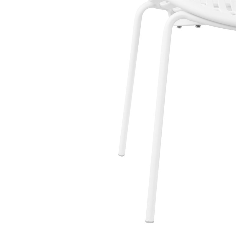 Chaises de salle à manger de patio, Blanc