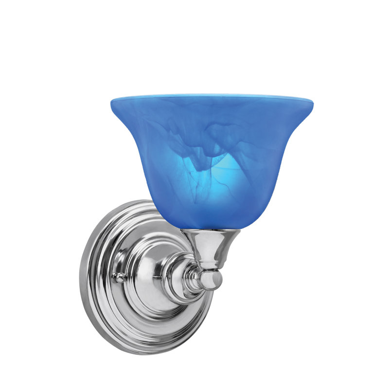 Wall Sconce With 7" Glass, Chrome
