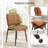 PU Leather Upholstered Dining Chairs With Stitched Detailing And Soft Padding - Perfect Side Chairs For Dining Rooms, Kitchens, And Living Rooms.-93037820