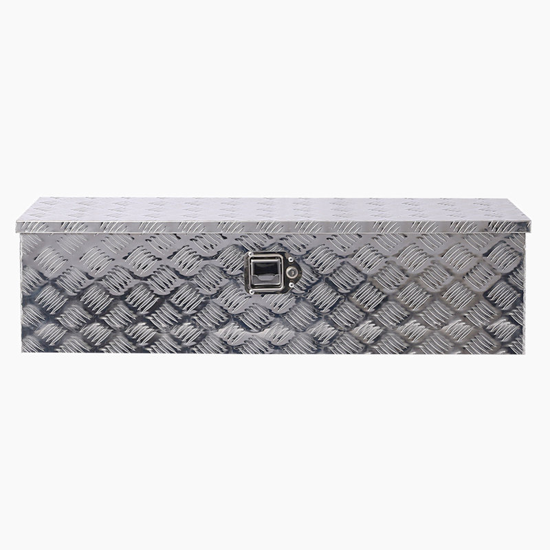 Hewei 39'' W 22.39 Gallons Water Resistant Metal Lockable Storage Bench, Silver