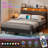 Jeffory Bed with Storage Headboard and Integrated Charging Station -740190963-789754276