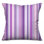 Purple Stripes Throw Pillow, Pattern Double Sided Pillows