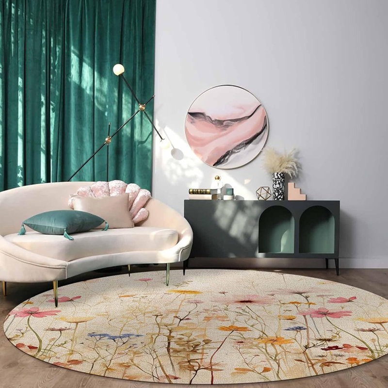 Tapis rond Wildflower